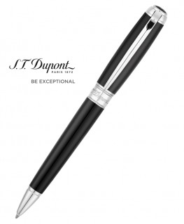 Stylo Bille St Dupont Line D Large Noir et Palladium 415100L