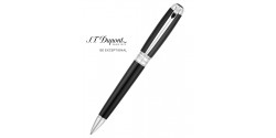 Stylo Bille St Dupont Line D Large Noir et Palladium 415100L