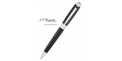 Stylo Bille St Dupont Line D Medium Noir et Palladium 415100M