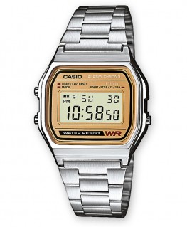 Casio Vintage Acier Fond Doré GM A158WEA-9EF