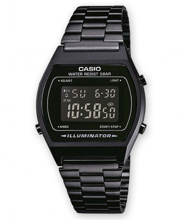 Montre Casio Vintage Acier Noir B640WB-1BEF