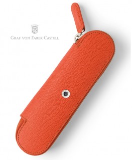 Etui Zippé Graf Von Faber Castell 2 Stylos Orange 118876