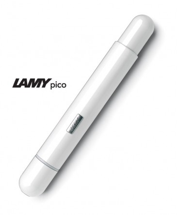 Stylo-Bille-Lamy-Pico-Blanc-Brillant-fermé,Mod.288-Réf.1311980