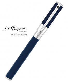 stylo-roller-st-dupont-d-initial-laque-bleue-et-chrome-ref_262205 