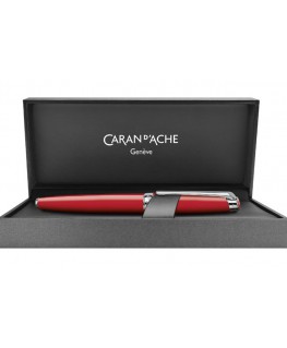 Coffret-Stylo-Plume-Caran-D'Ache-Léman-Rouge-Ecarlate-Argenté-Rhodié-Réf_4799.782