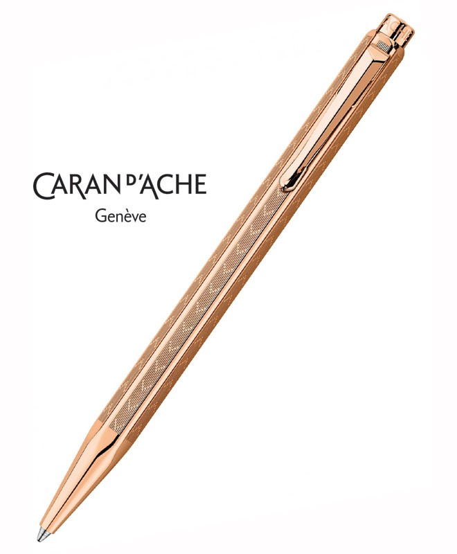 Stylo Bille Caran D'Ache Ecridor Argent - Modèle Chevron Georg Fischer +GF