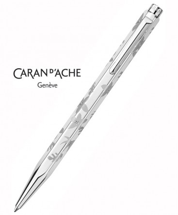 Stylo bille Caran d'Ache Ecridor FLOWERS palladié 890.017