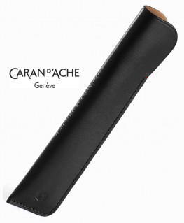 Etui Caran d'Ache 1 Stylo Cuir Noir 6801.009