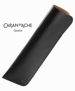 Etui Caran d'Ache 2 Stylos Cuir Noir 6802.009