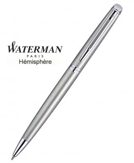 Stylo Bille Waterman Hémisphère Acier Satiné CT Réf_S0920470