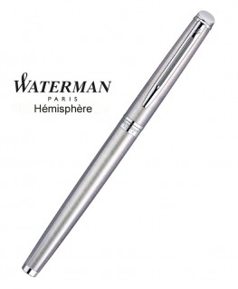 Stylo Roller Waterman Hémisphère Acier Satiné CT Réf_S0920450