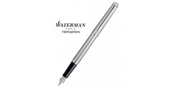 Stylo Plume Waterman Hémisphère Acier Satiné CT Réf_S0920430