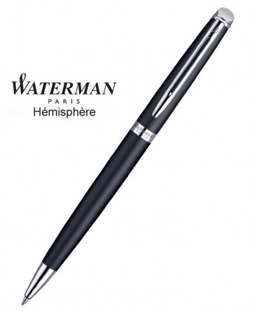 Stylo Bille Waterman Hémisphère Laque Noir Mat CT Réf_S0920870