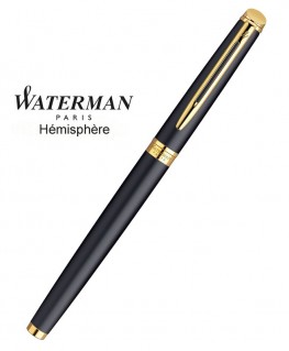 Stylo Roller Waterman Hémisphère Noire Mate GT réf S0920750