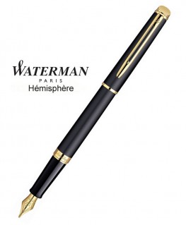 Stylo Plume Waterman Hémisphère Noire Mate GT réf S0920730