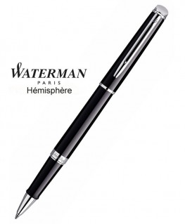 Stylo Roller Waterman Hémisphère Laque Noire CT réf S0920550