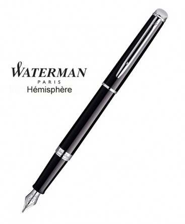 Stylo Plume Waterman Hémisphère Laque Noire CT réf S0920530