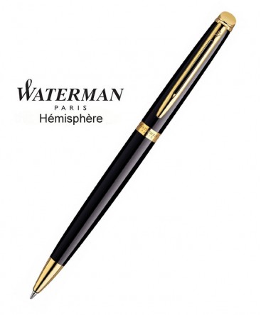 Stylo Bille Waterman Hémisphère Laque Noire GT réf S0920670