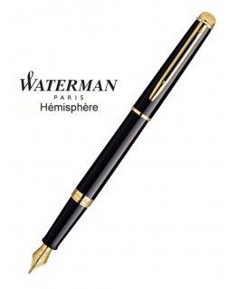 Stylo Plume Waterman Hémisphère Laque Noire GT réf S0920630