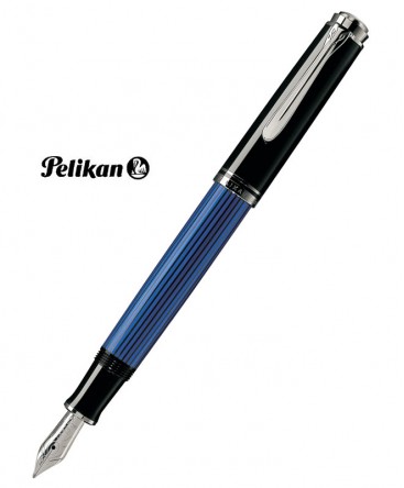 Stylo Plume Pelikan M405 Noir bleu et Argent Réf_979540