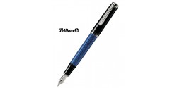 Stylo Plume Pelikan M405 Noir bleu et Argent Réf_979540