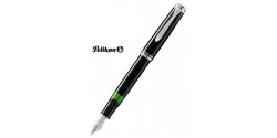  Stylo Plume Pelikan Souverain M805 Noir et Argent Réf_925578