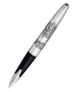 Corps du Stylo Plume Pilot Silver Dragon Argent Massif Réf_FK-70S-R-M