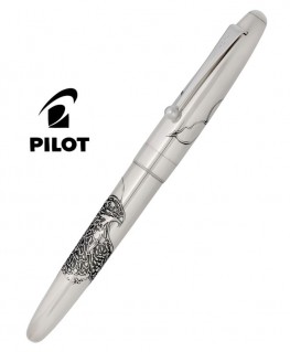 Stylo Plume Pilot Silver Faucon Silver Argent Massif Fermé Réf_FK-70S-TK-M