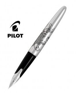 Stylo Plume Pilot Carpe Silver Argent Massif Réf_FKN-70SR-KOIM