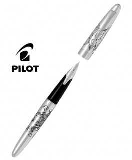 Stylo Plume Pilot Carpe Silver Argent Massif Réf_FKN-70SR-KOIM