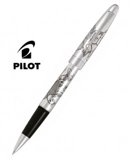 Stylo Roller Pilot Carpe Silver Argent Massif Réf_BLKN-50S-KOIF