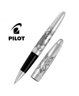 Stylo Roller Pilot Carpe Silver Argent Massif Réf_BLKN-50S-KOIF