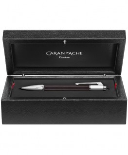 Stylo Bille Caran D'Ache Varius Ebony Argenté Rhodié réf 4480.086