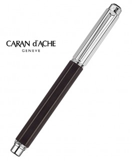 Stylo Plume Caran D'Ache Varius Ebony Argenté Rhodié réf 4490.086