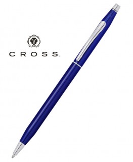 Stylo Bille Cross Century Classic Laque Bleue Translucide réf AT0082-112