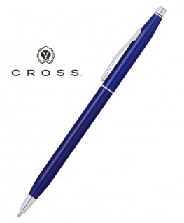 Stylo Bille Cross Century Classic Laque Bleue Translucide réf AT0082-112