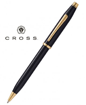 Stylo Bille Cross Century 2 Laque Noire réf 412WG-1