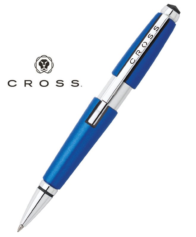 Stylo à Bille Et Stylet Cross Tech2 Bleu Métallisé - Modèle AT0652S-6, Neuf