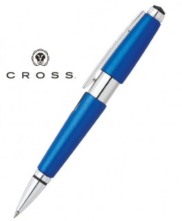 Stylo Cross Edge Bleu Nitrate Roller Réf-AT0555-3