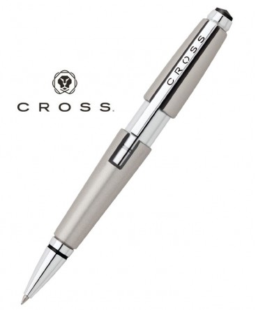 Stylo Roller convertible Cross Edge gris Satiné Réf_AT0555-5 Stylo Roller convertible Cross Edge gris Satiné Réf_AT0555-5