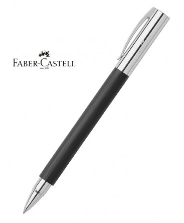 stylo-roller-faber-castell-ambition-resine-noire-brossée-ref_148110