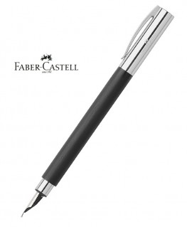 stylo-plume-faber-castell-ambition-resine-noire-brossee-ref_148140