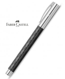 stylo-plume-ferme-faber-castell-ambition-losange-noir-brillant-ref_148920