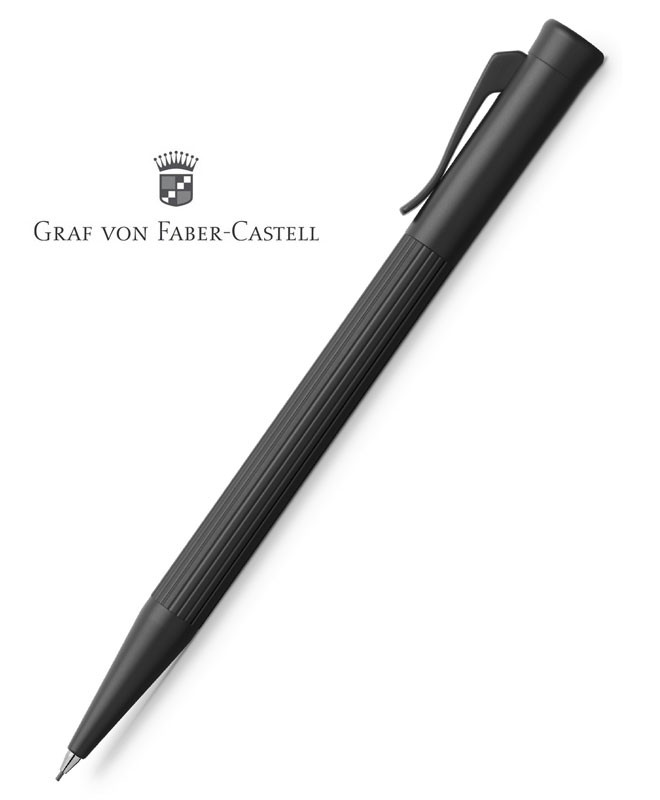 Étui à Stylos Graf Von Faber-Castell Cuir Noir Grainé - Une Place - Occasion