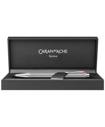 Porte-mine Caran D'Ache Ecridor Avenue 0,7 Mm – Laiton Guilloché, Finition Palladium | Fabriqué En Suisse