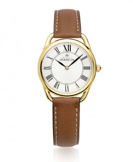 montre-michel-herbelin-equinoxe-cuir-marron-ref_17497/P08GO